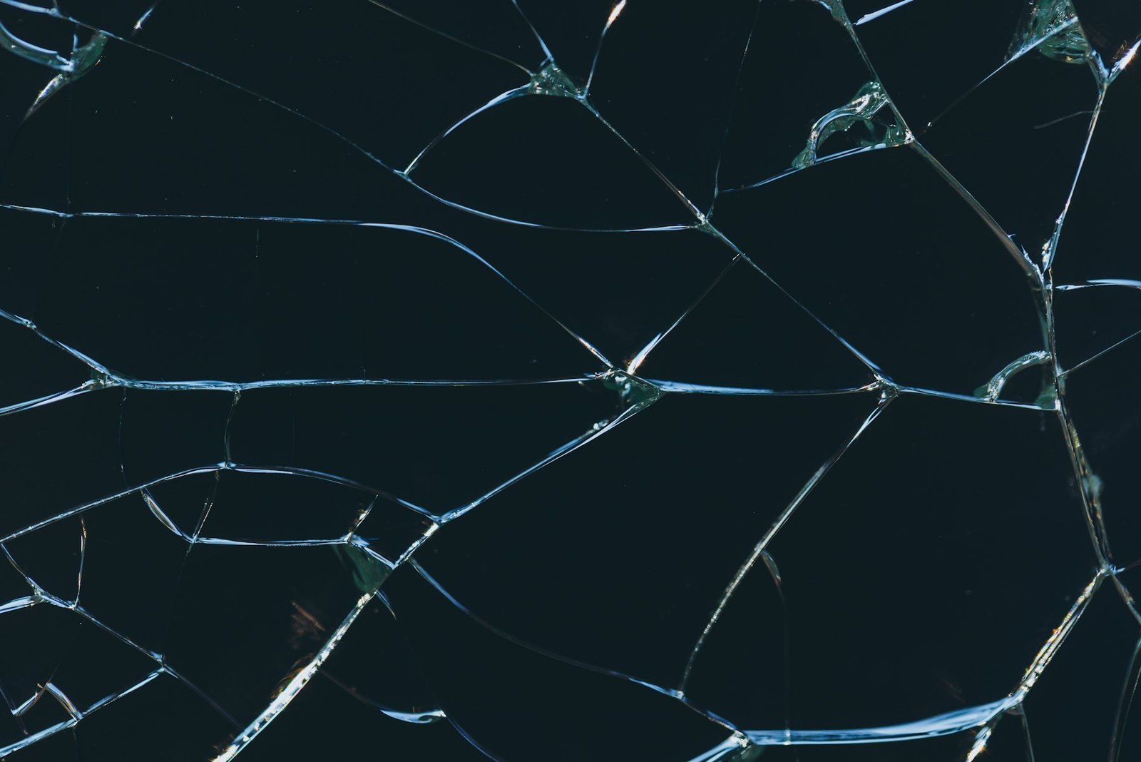 Broken commercial glass