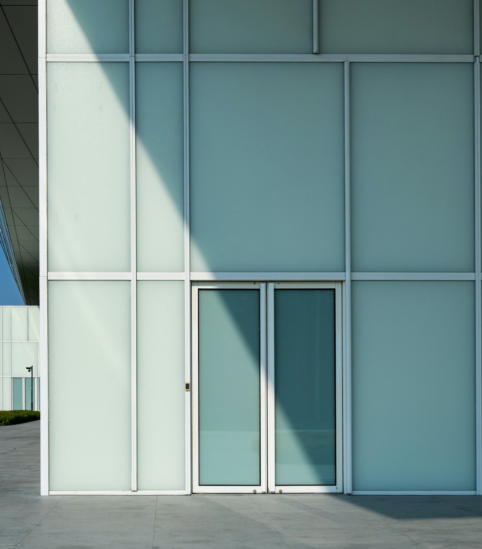 Commercial storefront glass panels